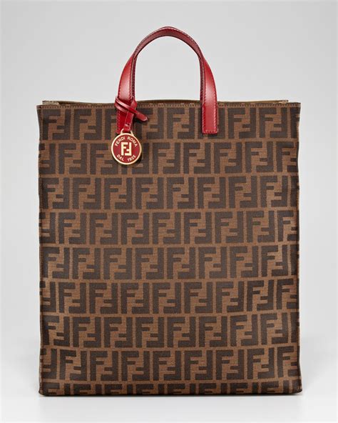 zucca fendi|Fendi zucca shopper.